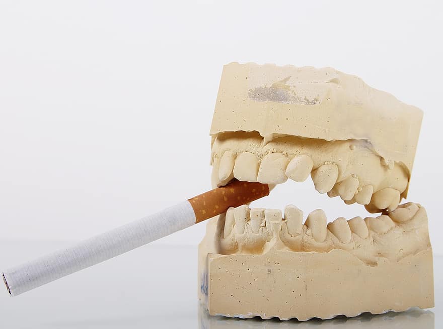 Zähne, Zigarette, Rauchen, Tabak, Nichtraucher, tödlich, Kippe, Verbot, Rauch, ungesund, Rauchverbot