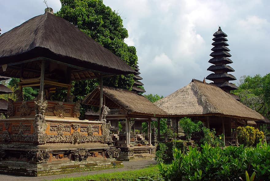 Bali, šventykla, pagodas, sienos, skulptūros, šventa, religija, hinduizmas, taman ayun, mengwi