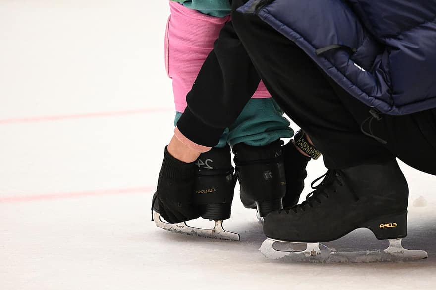 Olympische Winterspelen, kind, schaatsen, activiteit, talent, sport, mannen, winter, ijs-, schoen, menselijk been