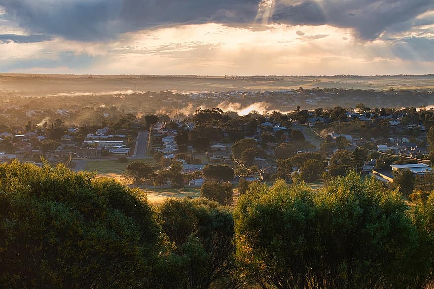 tåkete, Northam, se opp, Vest-Australia