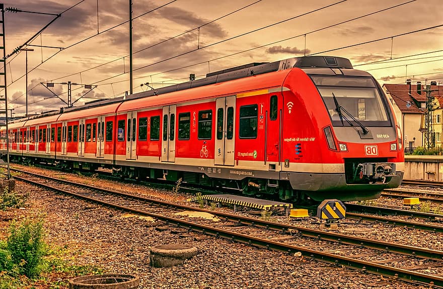 поїзд, транспорт, залізничний, залізниця, залізничний рух, залізничної колії, транспортування, Берлінська міська залізниця