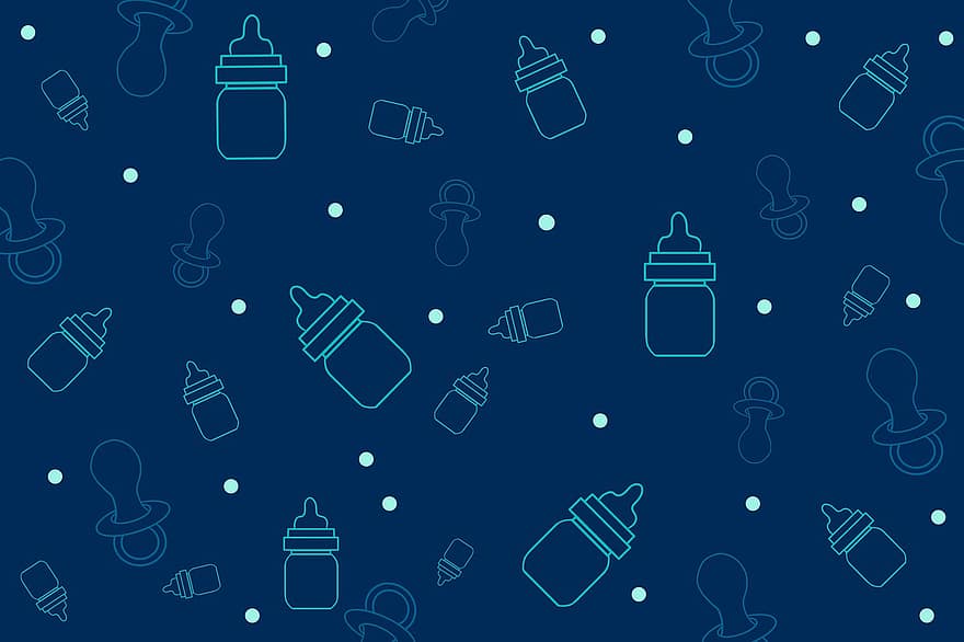 Sfondo di biberon, Sfondo di bottiglia di cura, sfondo blu, cibo, blu, vettore, bambino, biberon, bottiglia, illustrazione, design