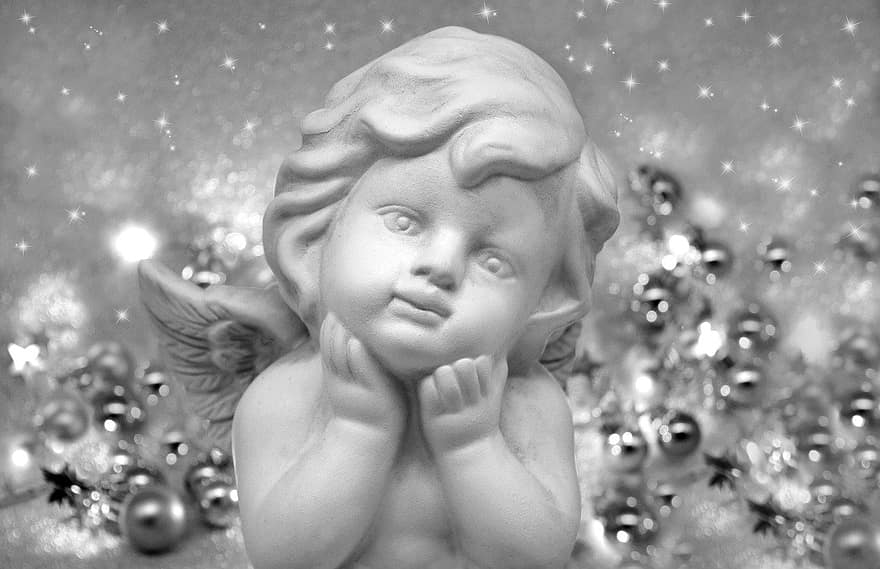 statua di angelo, angelo di natale, Natale, motivo natalizio, decorazione natalizia
