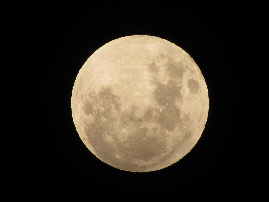 Luna, eclissi di penombra, cielo, lual