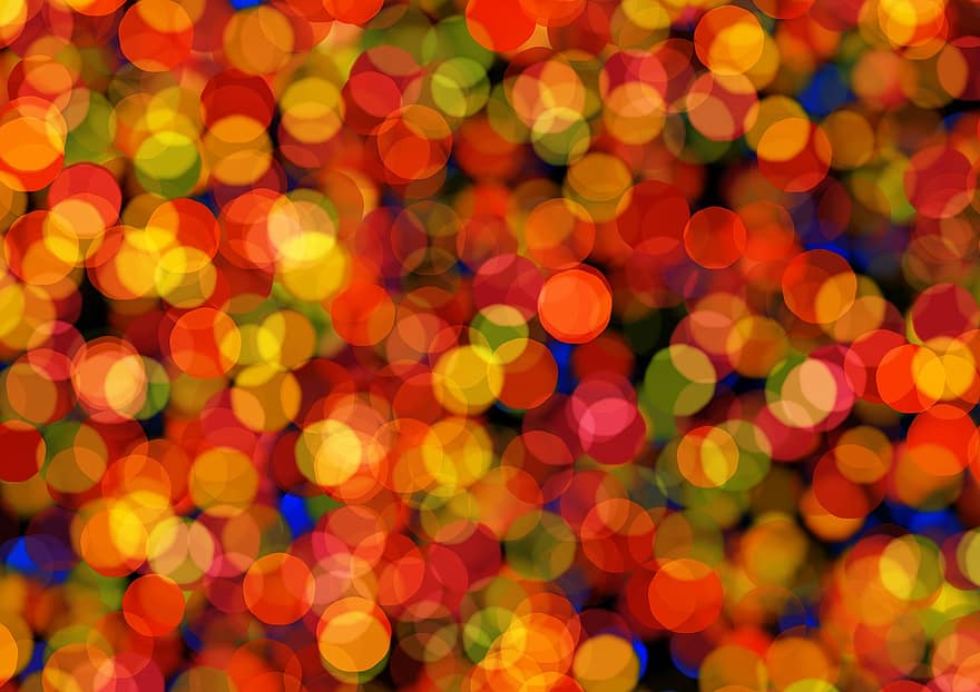 Bokeh, Out Of Focus, Red, Orange, Background, Light, Circle, Points, Abstract, Reflex, Reflection