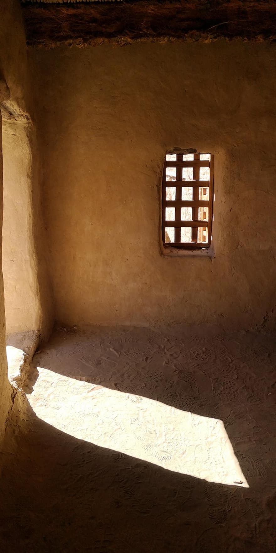 finestra, medieval, poble, Desert occidental, ombra, Maó de fang