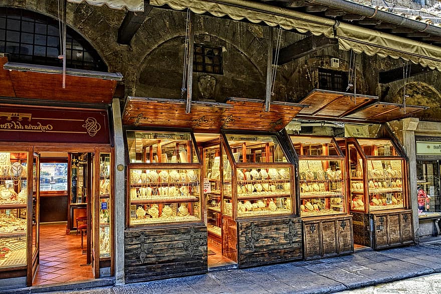 Florence, Jewelry Store, City, Italy, Street