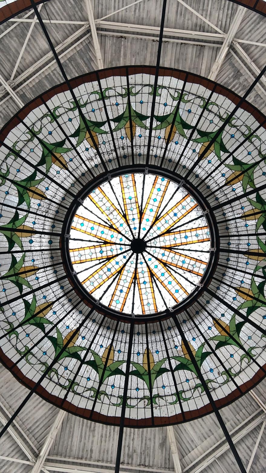strop, kupole, skelné sklo, viktoriánské náměstí, puebla