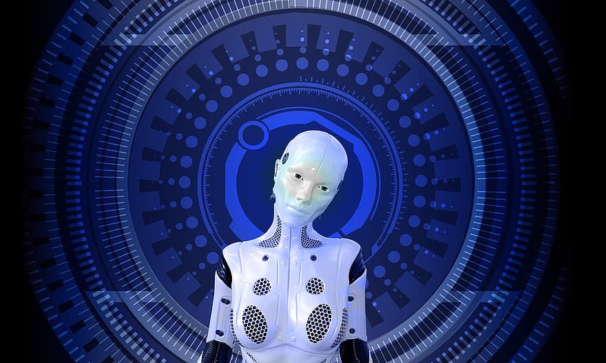 technologijos, ateityje, dirbtinis intelektas, futuristinis, mokslas, modernus, ateities technologijas, robotas, kiborgas, skaitmeninis, virtualus