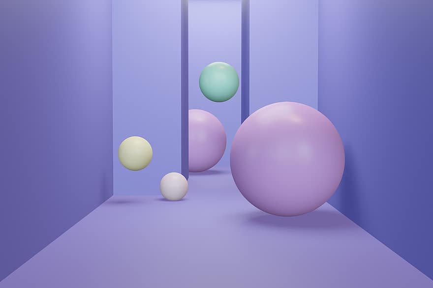 abstrato, Renderização, 3d, esferas, esfera, renderizar, fundo