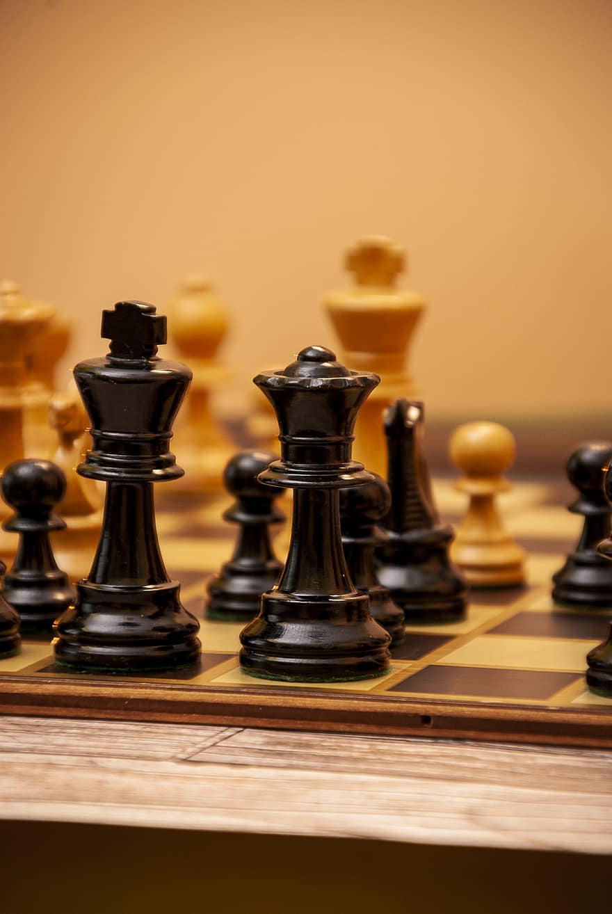 xadrez, estratégia, o tabuleiro de xadrez, pensar, desafio, jogos, rei, vitória, ganhar, rainha, inteligência