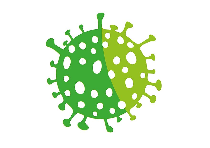 ไวรัส, ไวรัสโคโรน่า, โควิด -19, ไข้หวัดใหญ่, ภาพตัดปะ, ภาพประกอบ, แบคทีเรีย, เวกเตอร์, เจ็บป่วย, ออกแบบ, สัญลักษณ์