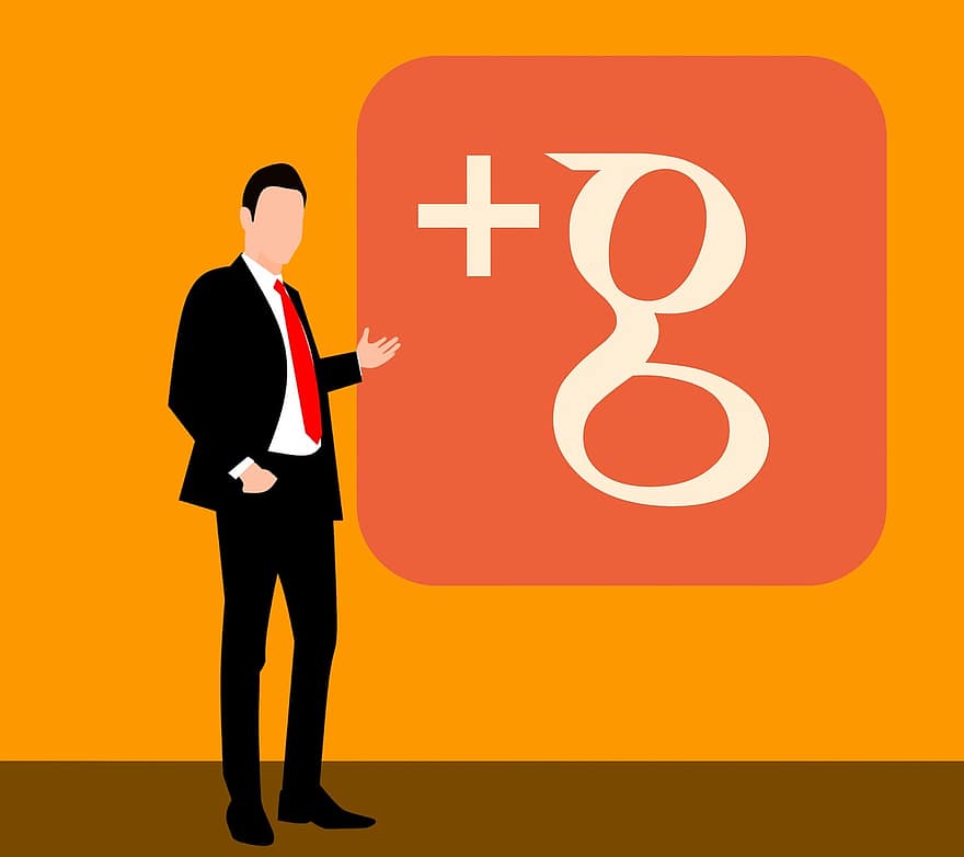 Google, Google Plus, Social Media, Presentation, Business, Suit, Full, Background, Hand, Professional, Handsome