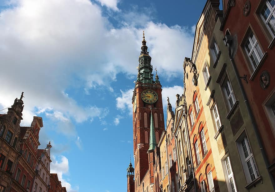 Gdańsk, Puola, kaupunki, arkkitehtuuri