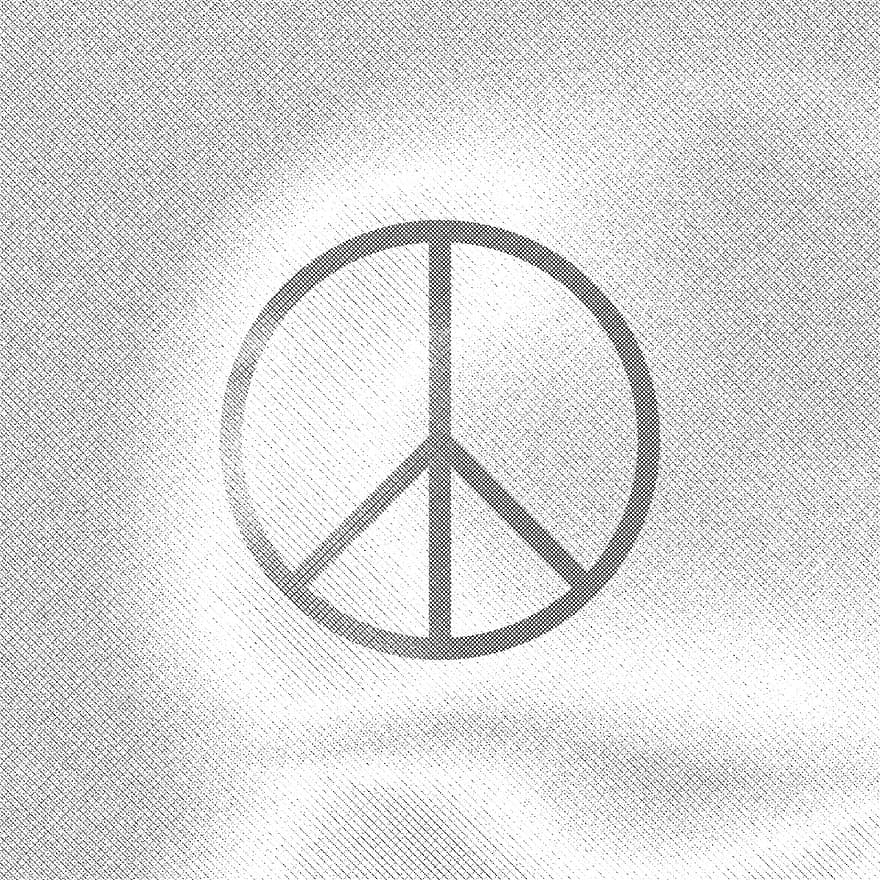 Paz, símbolo de paz, Símbolo de paz prateado, scrapbooking, fundo, papel de parede, símbolo, placa, padronizar, ilustração, ioga