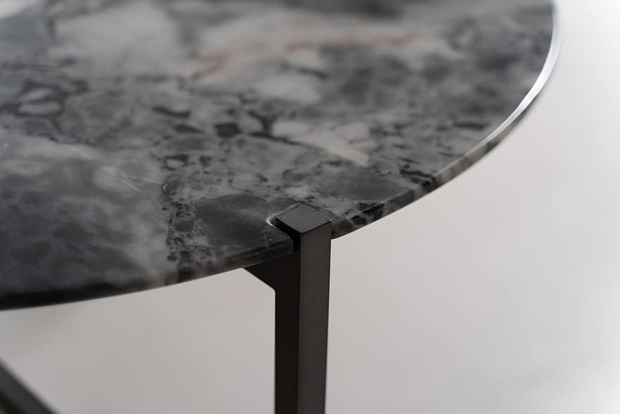 mesa de café, diseño de interiores, comedor, hecho a medida, piedra natural, de cerca, antecedentes, acero, adentro, metal, macro