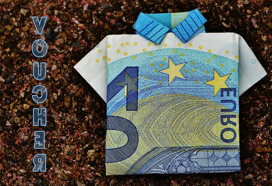 قسيمة ، هدية مجانية ، القميص الأخير ، فاتورة بالدولار ، 20 يورو ، مطوية ، مال ، عملة ، اليورو ، النقد والنقد المعادل ، الاحتياطي