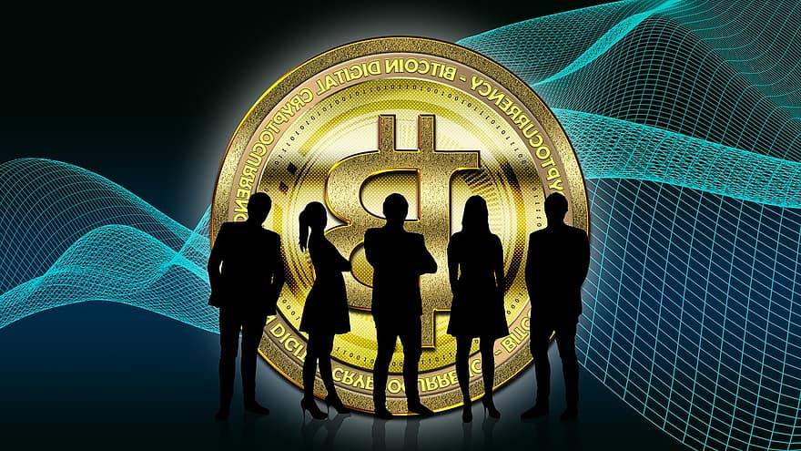 Bitcoin, forretning, betalingsmiddel, penge, cryptocurrency, finansiere, udveksle, blockchain, finansiel, mønt, teknologi