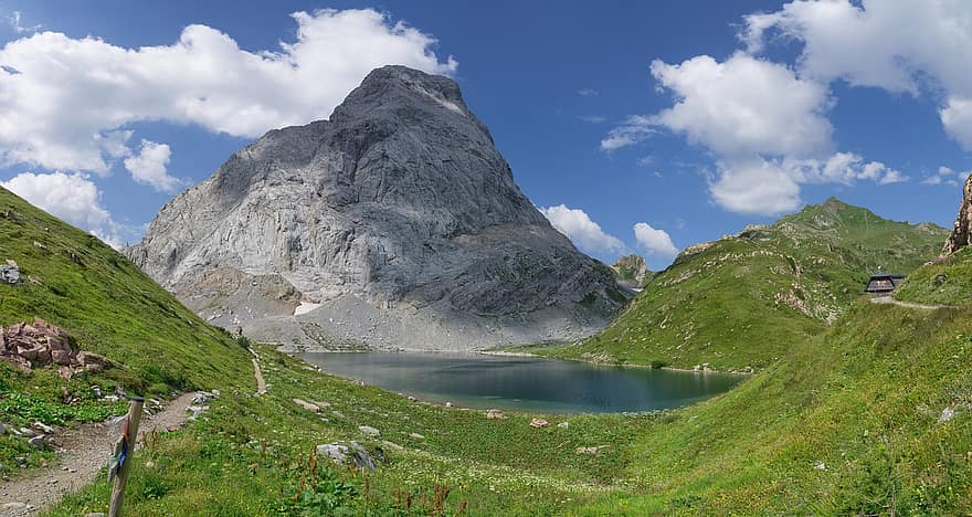 lac, natură, călătorie, explorare, în aer liber, Carinthia, Gailtal, Lesachtal, Wolayersee, excursie pe jos, munţi