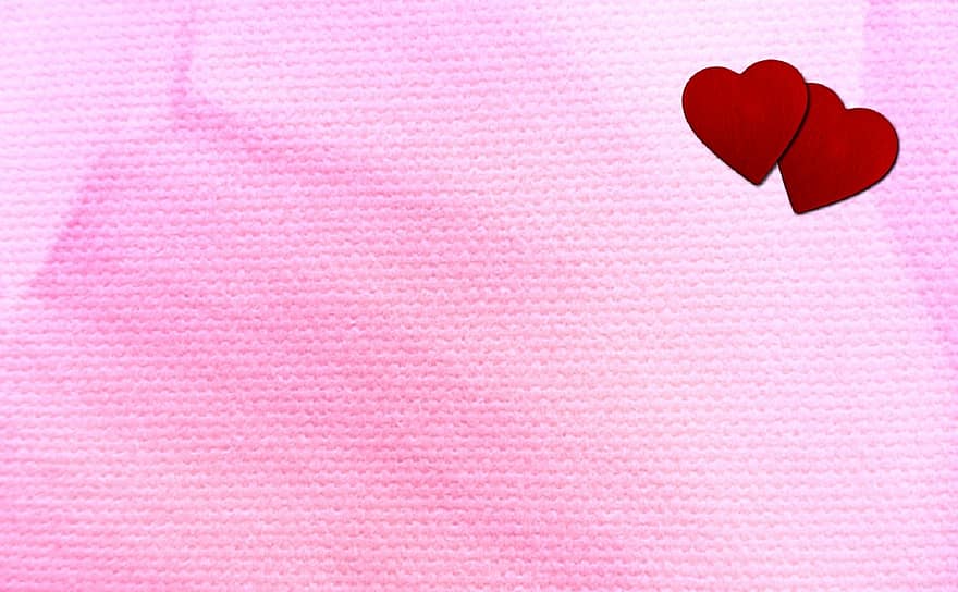 raudona, širdis, dvi širdys, rožinis, meilė, Valentino, dieną, šventė, dizainas, romantiškas, figūra