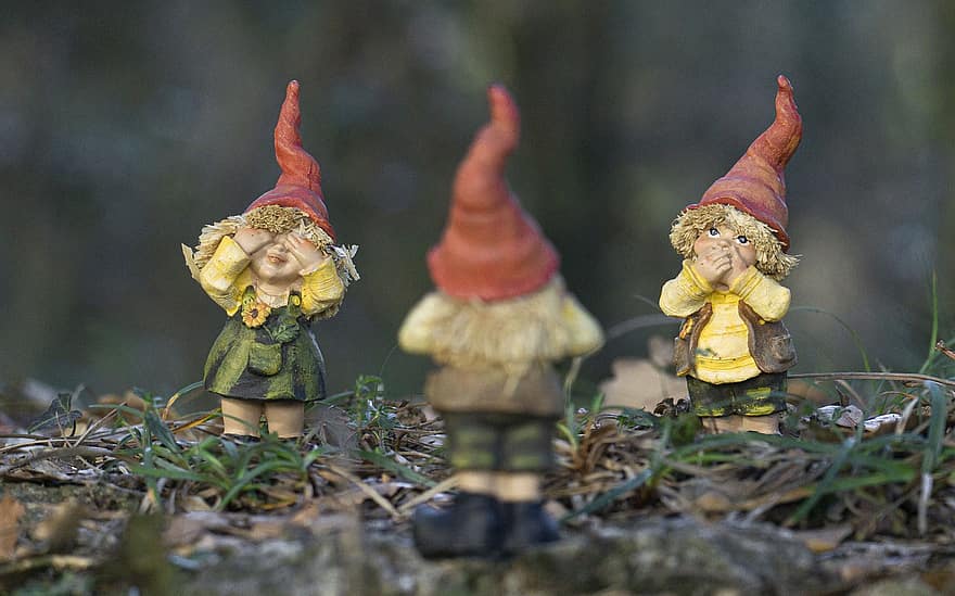 gnome, hari Natal, fantasi, dekorasi, angka, mainan, kecil, musim, arca, imut, hutan