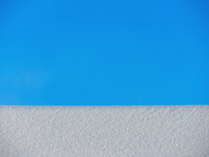 снег, небо, зима, минимализм, синий, фоны, шаблон, Аннотация, фон, пространство, крупный план