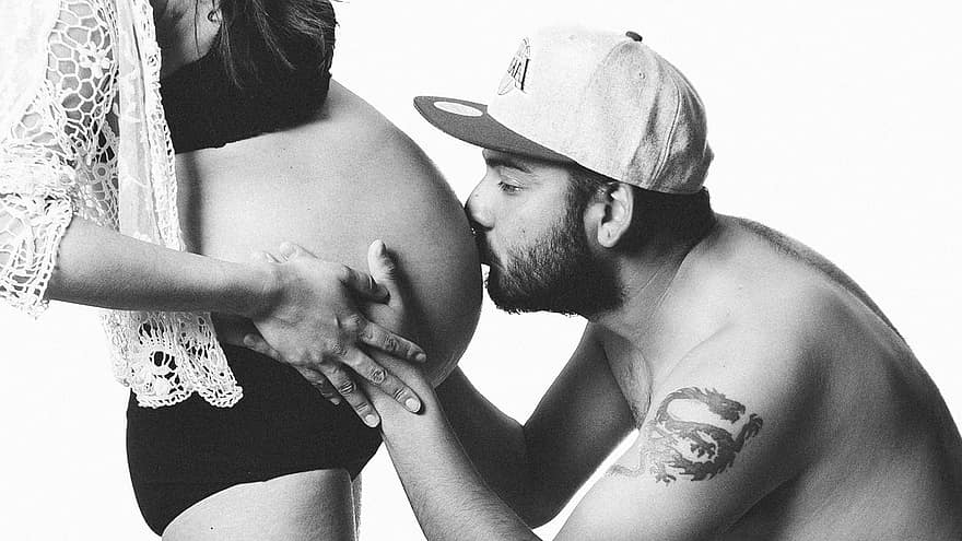 Pregnancy, Couple, Love, Pregnant, Woman, Mother, Baby, People, Man, Female, Father
