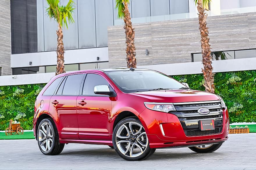 carro, veículo, motor, Ford Edge, Ford Edge Suv, Red Ford Edge