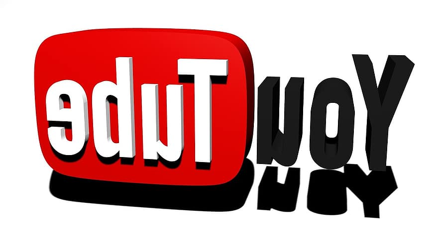 логотип, YouTube, 3d