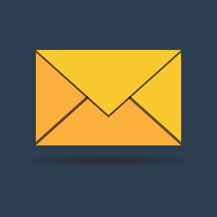 kuvert, symbol, brev, ikoner, post, e-mail, computer, stand-alone, element, design, farve
