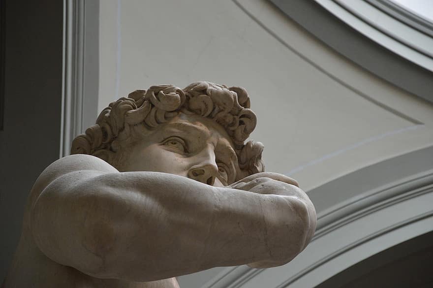 άγαλμα του Ντάβιντ, michelangelo, αναγεννησιακό γλυπτό, florence, άγαλμα, μαρμάρινο άγαλμα, Ιταλία, τέχνη, γλυπτική, χριστιανισμός, αρχιτεκτονική