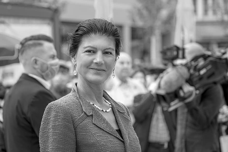 sahra wagenknecht, Político alemán, mujer, retrato