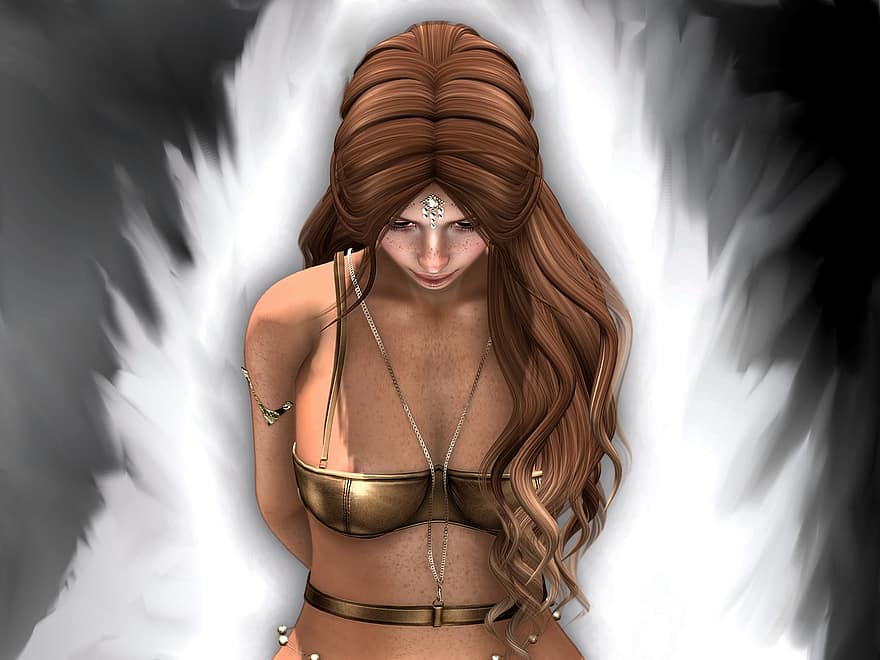 Submission, Beauty, Gor, Second Life, Virtual Reality, Digital Art, Art