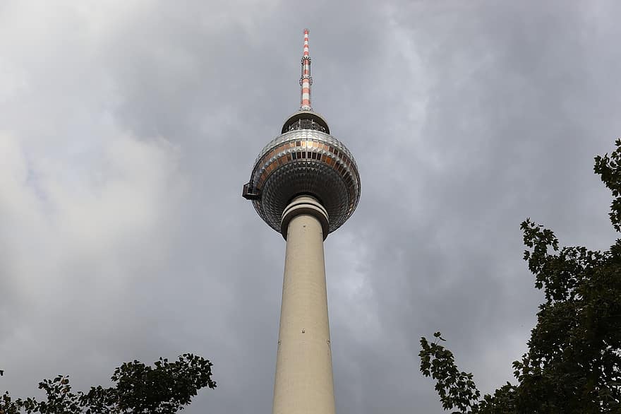 Berlin, tv tårn, Alexanderplatz, steder af interesse, kapital, milepæl, alex, Tyskland, himmel, bygning, udsigt