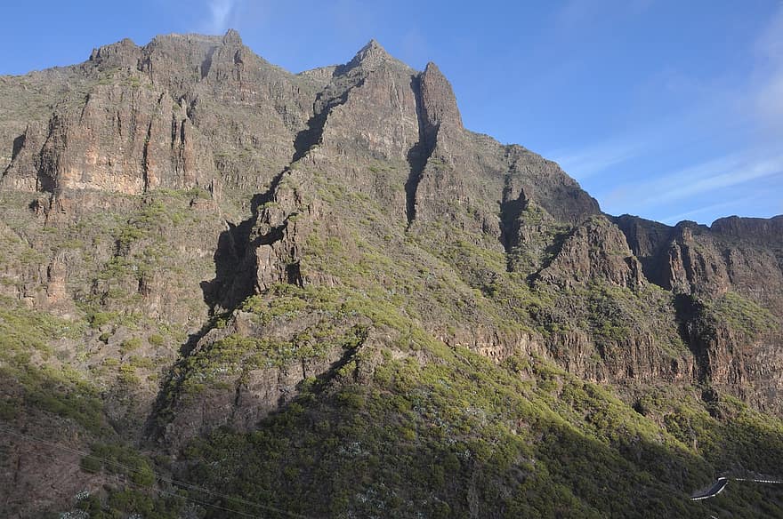 gunung, tenerife, Ngarai Masca, alam, Teno Massif, Pulau Canary, Spanyol
