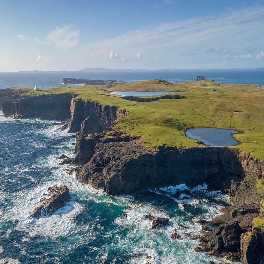 φύση, θάλασσα, ταξίδι, εξερεύνηση, σε εξωτερικό χώρο, Eshaness Cliffs, Eshaness Cliffs Νησιά Shetland, Eshaness Cliffs Σκωτία, γκρεμός, ακτογραμμή, τοπίο