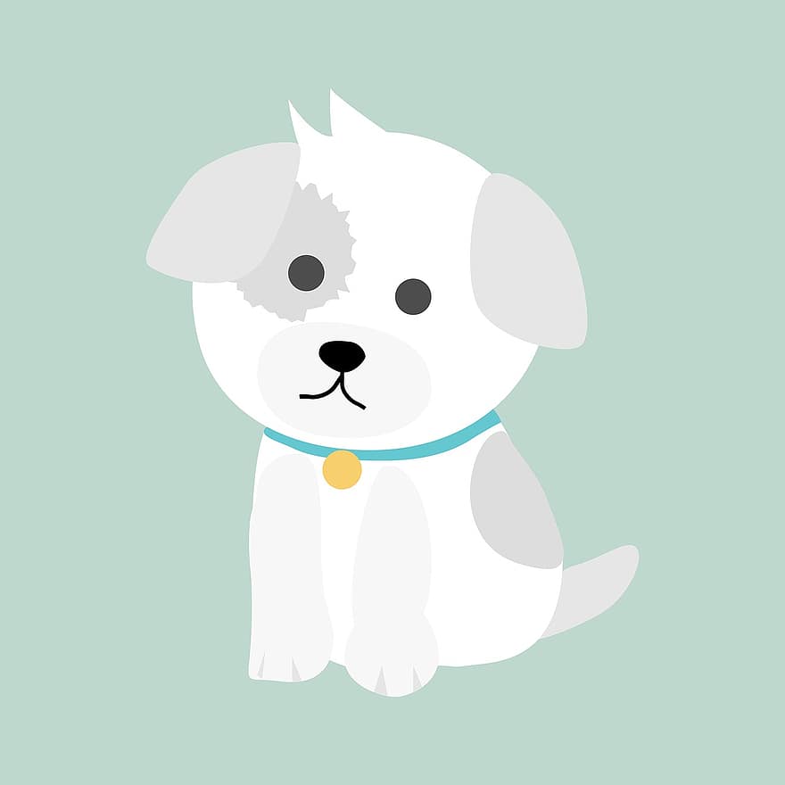 Dog, Puppy, Cute, Cartoon, Animal, Character, Funny, Pet, Icon, Drawing, Doggy