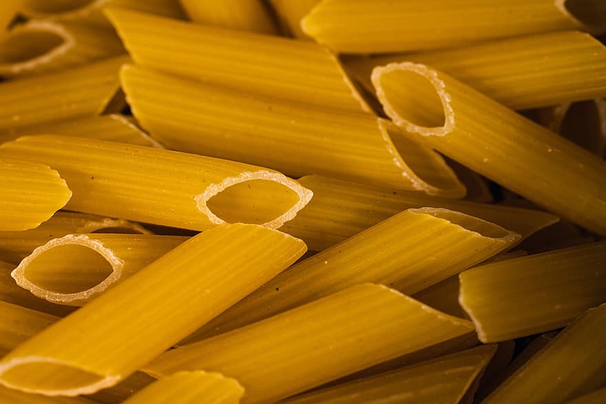 pasta, penne, pastry, food, close-up, macaroni, healthy eating, italian culture, meal, backgrounds, dry