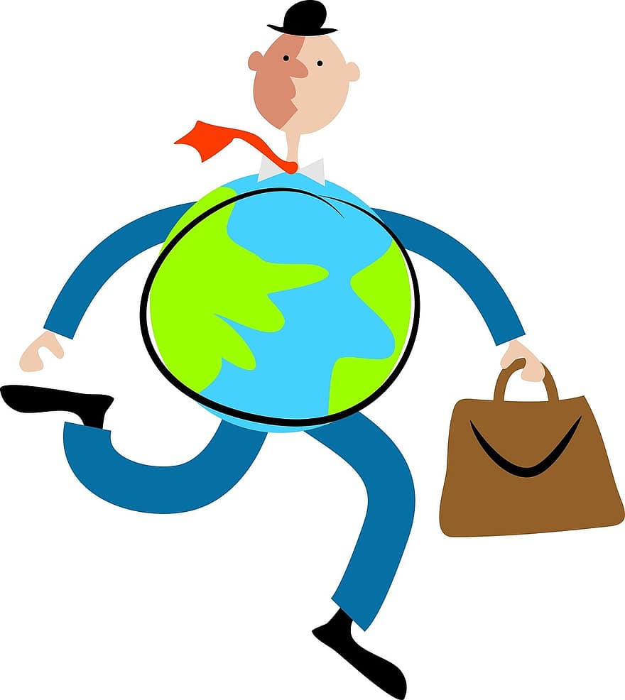 mundo, globo, esfera, terra, planeta, o negócio, viagem, homem, homem de negocios, conceito