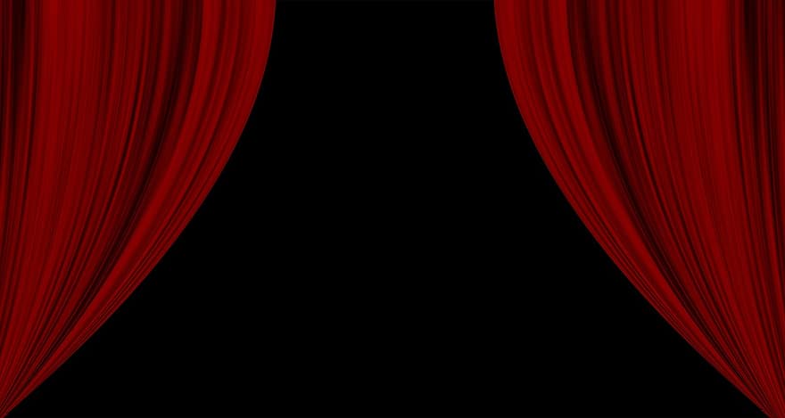 cortina, cinema, vermelho, teatro, cortina em, apresentação, entretenimento, amantes do cinema, fã de cinema, filme, pausa