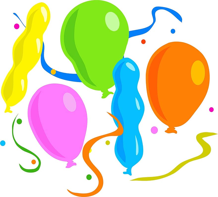 balloner, helligdage, lejligheder, fejre, fest