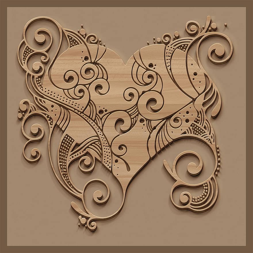 Wood, Sculpt, Carved, Background, Graphic, Decorative, Design, Ornament, Flourish, Texture, Brown Background