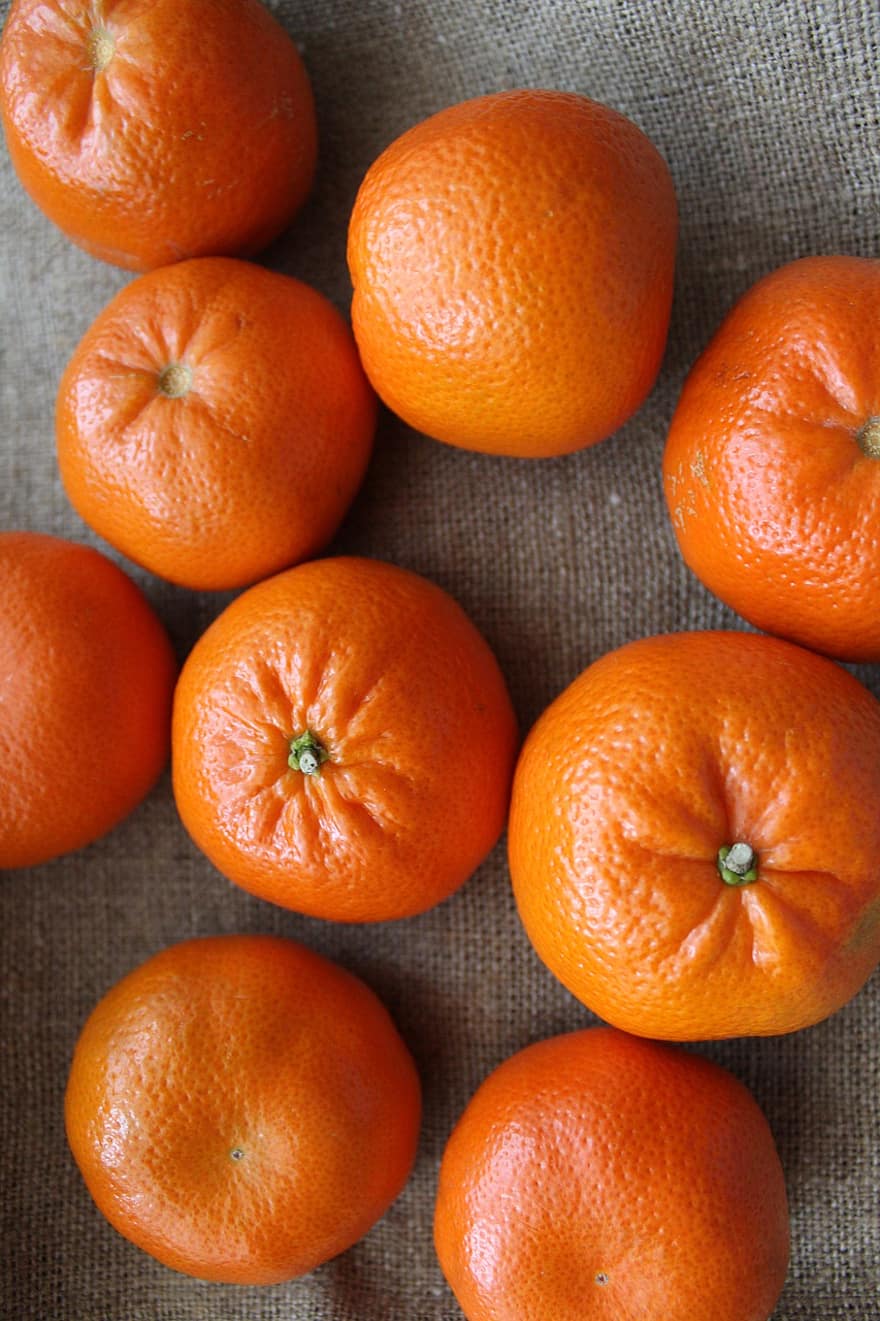 mandarinky, ovoce, pomeranče, citrusové plody, oranžový, svěžest, jídlo, detail, organický, Zdravé stravování, zralý