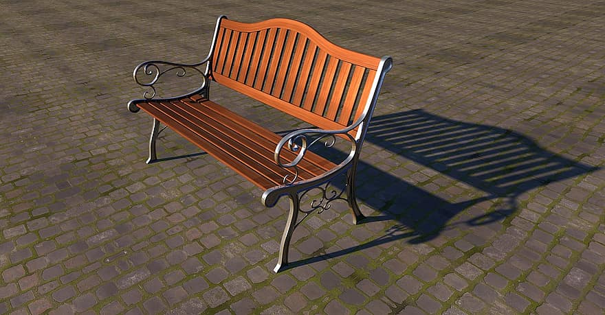 Lavička v parku, lavice, dřevo, banka, zotavení, sedět, odpočinek, odpočívadlo, zahradní lavička, sedadlo, dřevěné lavice