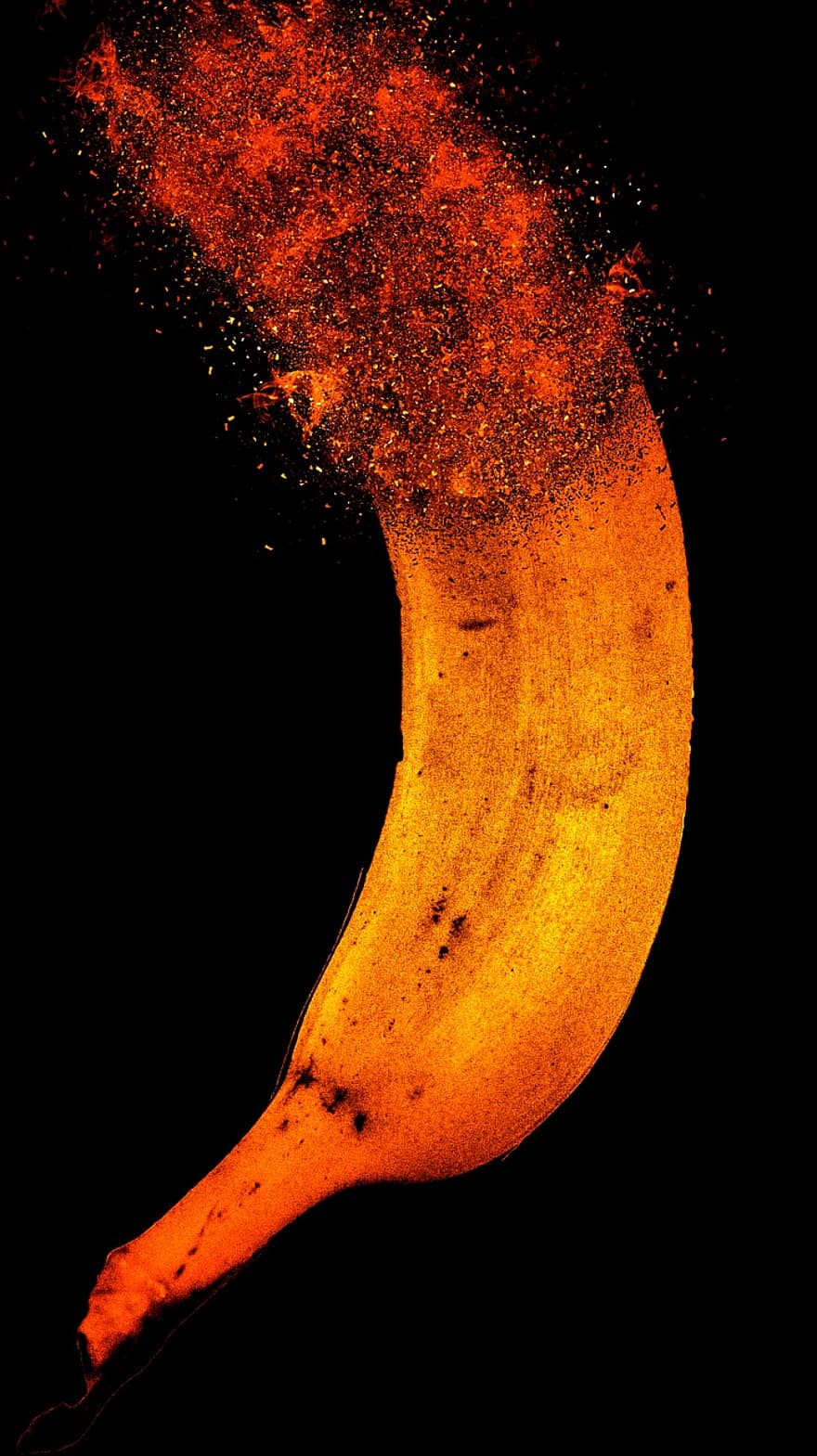 banāns, augļi, pateicība, rudenī, garšīgi, ēdiens, vitamīnus, veselīgi, kraukšķīga, attēlu rediģēšana, abstrakts