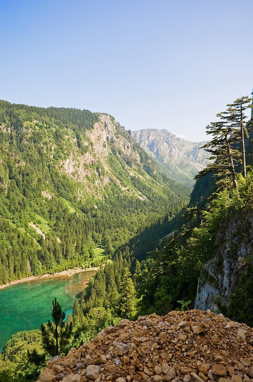 Susicko-tó, Montenegró, Durmitor, hegyek, természet