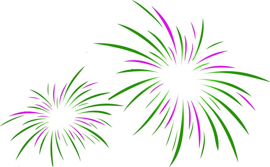 Fireworks, New Year's Day, Year, Sylvester, Shower Of Sparks, New Year's Eve, Celebrate, Party, Luck