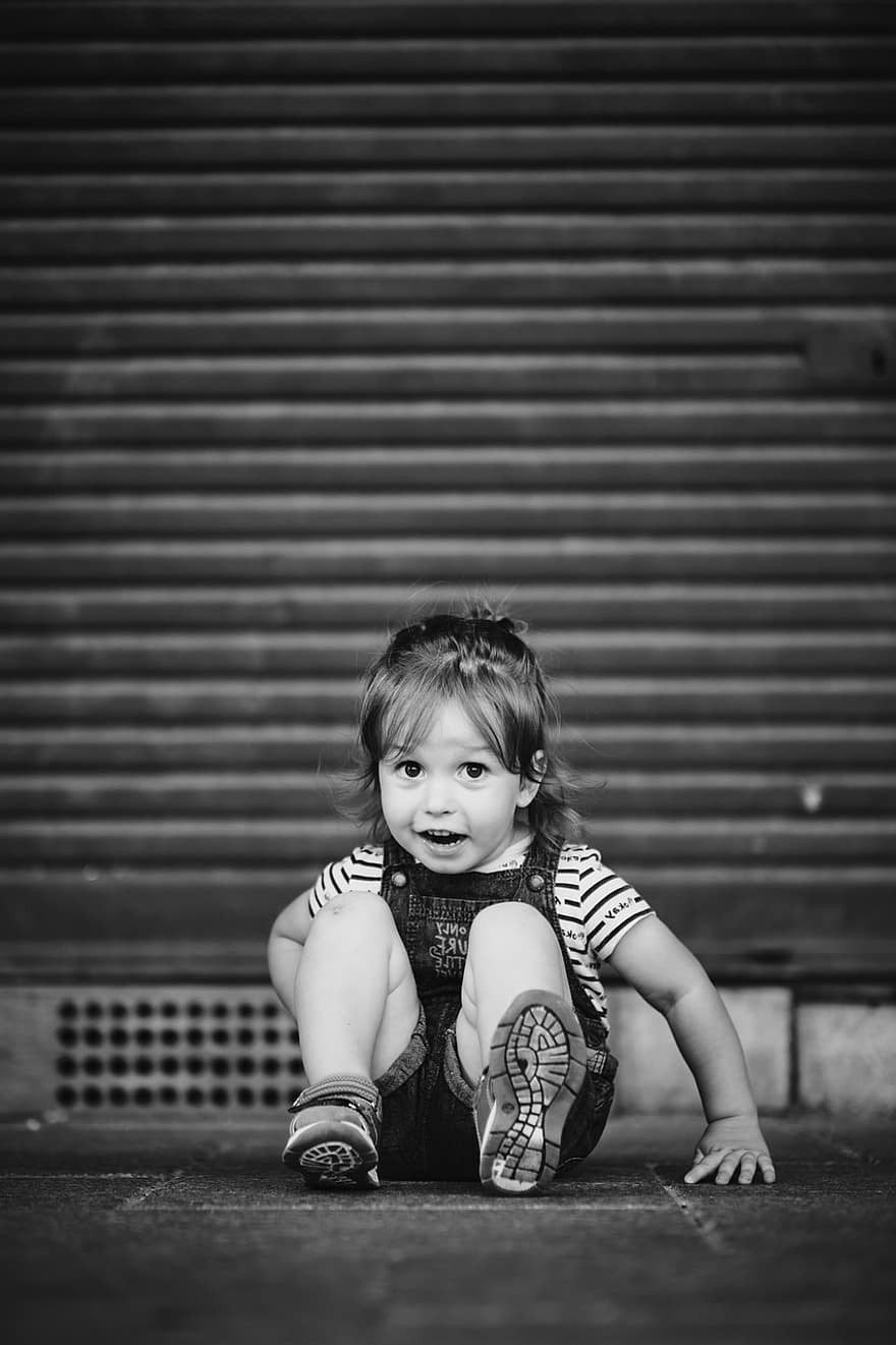 Girl, Kid, Happy, Sitting, Toddler, Baby, Child, Young, Pose, Cute, Adorable