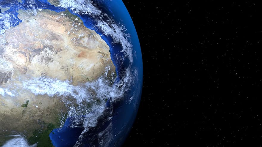 Ziemia, globalne ocieplenie, klimat, przestrzeń, Afryka, sahara, kosmos, nauka, gwiazda, atmosfera, niebo