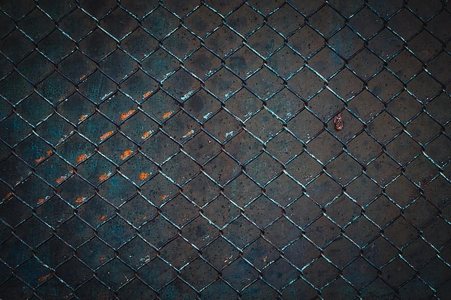 Hd Wallpaper, Fence, Grid, Metal, Rustic, Texture, Squared, Diagonal, Abstract, Rusty, Chain Link